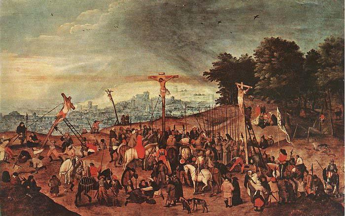 BRUEGHEL, Pieter the Younger Crucifixion China oil painting art